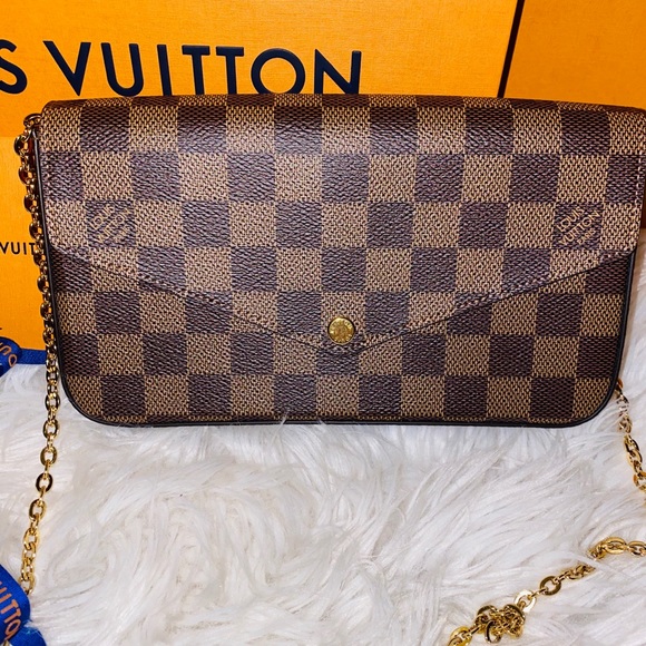 SOLD!!!!! Louis Vuitton Felicie Ebene pochette bag - Picture 5 of 15